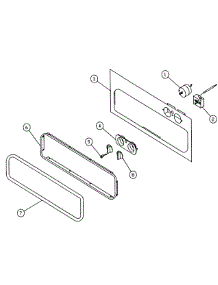 Front Frame parts for Dacor Warming Drawer MWO30 from AppliancePartsPros.com