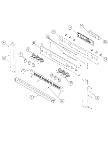 Control Panel parts for Dacor Range ERDE36NG from AppliancePartsPros.com