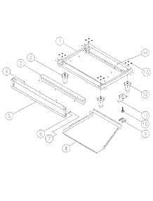 Base Assembly parts for Dacor Range ERD36LP from AppliancePartsPros.com