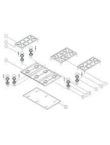 Top Frame parts for Dacor Range ERD36NGH from AppliancePartsPros.com
