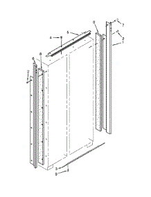 Cabinet Trim parts for Dacor Refrigerator DYF48BNDI00 from AppliancePartsPros.com