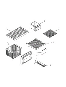 Fre Shelf Parts parts for Dacor Refrigerator DYF48BNDI00 from AppliancePartsPros.com