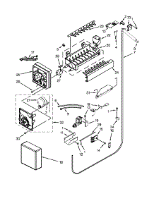 Ice Maker Parts parts for Dacor Refrigerator DYF48BNDI00 from AppliancePartsPros.com