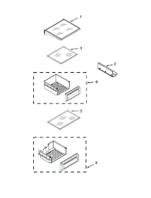 Ref Shelf Parts parts for Dacor Refrigerator DYF42BNDI00 from AppliancePartsPros.com