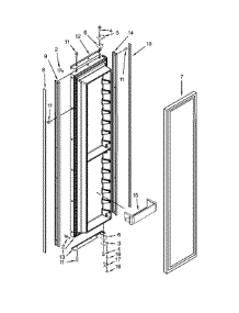 Fre Door Parts parts for Dacor Refrigerator DYF42BNDI00 from AppliancePartsPros.com
