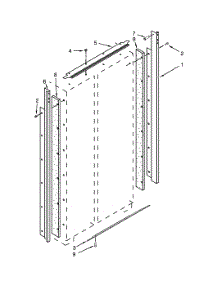 Cabinet Trim parts for Dacor Refrigerator DYF48BIWS00 from AppliancePartsPros.com