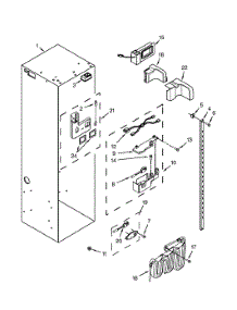 Refrigerator Liner parts for Dacor Refrigerator DYF48BIWS00 from AppliancePartsPros.com