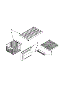 Freezer Shelf parts for Dacor Refrigerator DYF48BIWS00 from AppliancePartsPros.com