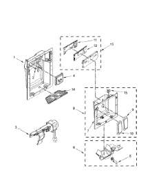 Dispenser Parts parts for Dacor Refrigerator DYF48BIWS00 from AppliancePartsPros.com