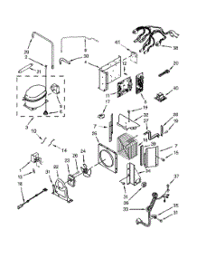 Upper Unit parts for Dacor Refrigerator DYF48BIWS00 from AppliancePartsPros.com