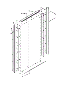 Cabinet Trim parts for Dacor Refrigerator DYF42BIWS00 from AppliancePartsPros.com