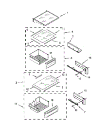 Ref Shelf Parts parts for Dacor Refrigerator DYF42BIWS00 from AppliancePartsPros.com