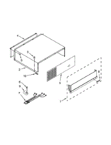 Top Grille & Cover parts for Dacor Refrigerator DYF42BIWS00 from AppliancePartsPros.com