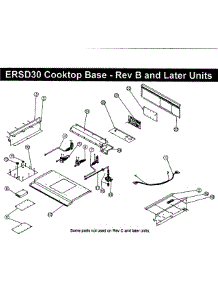 Cooktop-Rev B Up parts for Dacor Range ERSD30LPH from AppliancePartsPros.com
