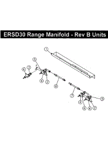 Manifold-Rev B parts for Dacor Range ERSD30LPH from AppliancePartsPros.com