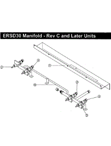 Manifold-Rev C Up parts for Dacor Range ERSD30LPH from AppliancePartsPros.com