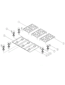 Top Assembly parts for Dacor Range ERD48LP from AppliancePartsPros.com