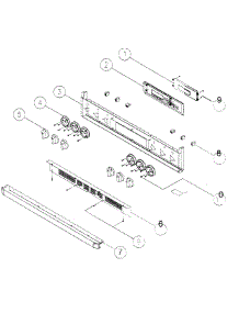 Control Panel 1 parts for Dacor Range ERD48LP from AppliancePartsPros.com