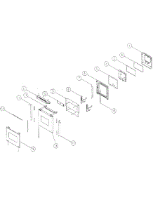 18" Door parts for Dacor Range ERD48NG from AppliancePartsPros.com