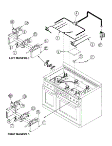 Manifold parts for Dacor Range ER48DSCHNGH from AppliancePartsPros.com