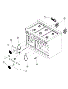Oven Parts 1 parts for Dacor Range ER48DSCHNGH from AppliancePartsPros.com