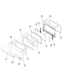 Right Door parts for Dacor Range ER48DSCHNGH from AppliancePartsPros.com