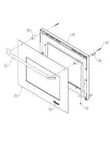 Outer Door Assembly parts for Dacor Wall Oven EO227SBR from AppliancePartsPros.com