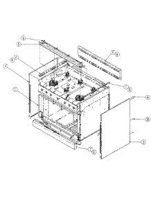 Outer Assembly parts for Dacor Range ER36GSCHLPH from AppliancePartsPros.com