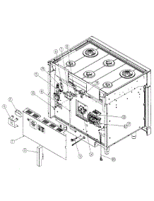 Rear Assembly parts for Dacor Range ER36GSCHLPH from AppliancePartsPros.com