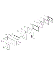 Door Assembly parts for Dacor Range ERD30S06LP from AppliancePartsPros.com