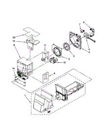 Motor & Ice Container parts for Dacor Refrigerator EF36IWFSSS1 from AppliancePartsPros.com