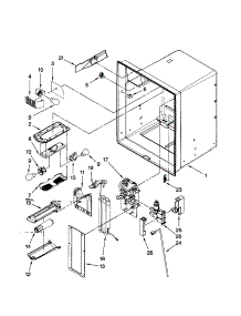 Refrigerator Liner parts for Dacor Refrigerator EF36IWFSSS2 from AppliancePartsPros.com