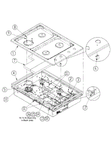 Upper Assembly parts for Dacor Cooktop RGC304SNGH from AppliancePartsPros.com