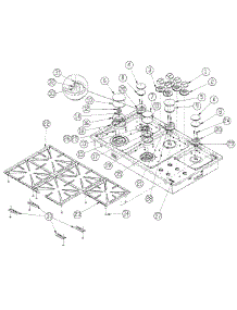 Top Frame parts for Dacor Cooktop RGC365SNGH from AppliancePartsPros.com