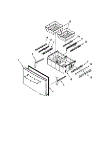 Freezer Door parts for Dacor Refrigerator EF36IWFSSS2 from AppliancePartsPros.com