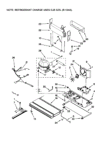 Unit parts for Dacor Refrigerator EF36IWFSSS2 from AppliancePartsPros.com