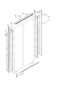 Trim parts for Dacor Refrigerator EF48DBSS from AppliancePartsPros.com
