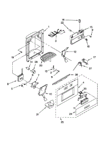 Dispenser parts for Dacor Refrigerator EF48DBSS from AppliancePartsPros.com