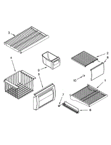 Freezer Shelfs parts for Dacor Refrigerator EF42NBSS from AppliancePartsPros.com