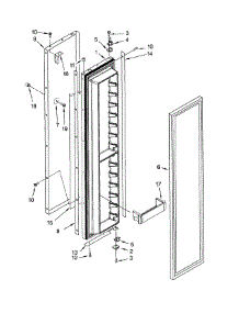 Freezer Door parts for Dacor Refrigerator EF42NBSS from AppliancePartsPros.com