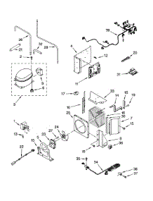 Compressor parts for Dacor Refrigerator EF42NBSS from AppliancePartsPros.com