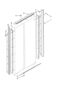 Trim parts for Dacor Refrigerator EF42DBSS from AppliancePartsPros.com