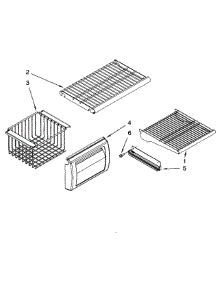 Freezer Shelf parts for Dacor Refrigerator EF42DBSS from AppliancePartsPros.com