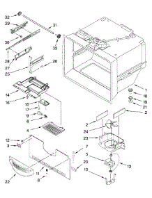Freezer Liner parts for Dacor Refrigerator EF36BNFSS from AppliancePartsPros.com