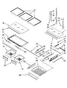 Shelf Parts parts for Dacor Refrigerator EF36IWFSS from AppliancePartsPros.com