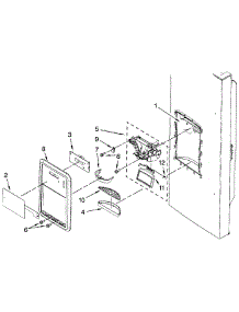 Dispenser parts for Dacor Refrigerator EF36IWFSS from AppliancePartsPros.com