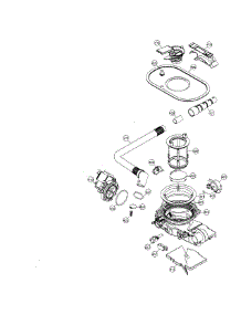Drain Pump parts for Dacor Dishwasher EDWH24S from AppliancePartsPros.com