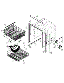Baskets Assembly parts for Dacor Dishwasher EDWH24S from AppliancePartsPros.com