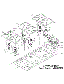 Top Assembly parts for Dacor Cooktop SGM466BLP from AppliancePartsPros.com