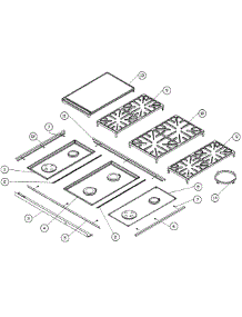 Top Assembly parts for Dacor Cooktop EG366SCHNG from AppliancePartsPros.com